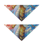 Colorful Seahorse Print Dog Bandana