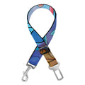 Colorful Seahorse Print Dog Seat Belt
