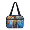 Colorful Seahorse Print Double Strap Bible Bag