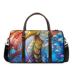 Colorful Seahorse Print Duffle Bag
