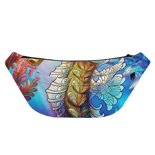 Colorful Seahorse Print Fanny Pack