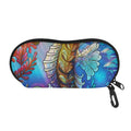 Colorful Seahorse Print Glasses Case