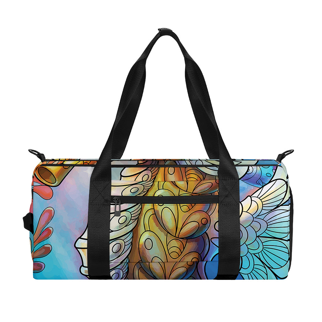 Colorful Seahorse Print Gym Bag
