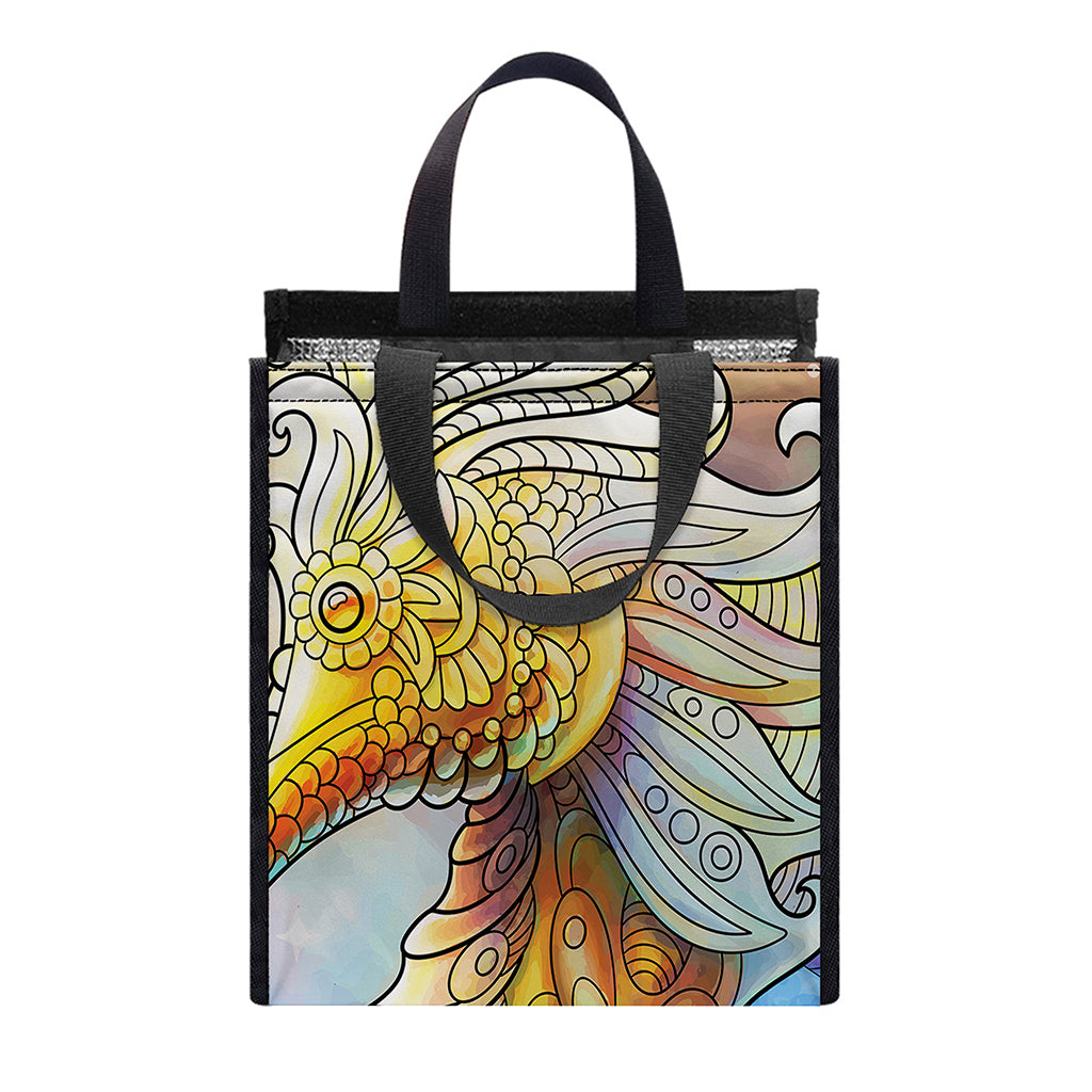 Colorful Seahorse Print Insulated Lunch Tote