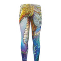 Colorful Seahorse Print Men's Leggings