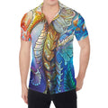 Colorful Seahorse Print Men's Shirt