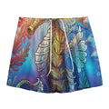 Colorful Seahorse Print Mesh Shorts