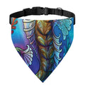 Colorful Seahorse Print Over The Collar Dog Bandana