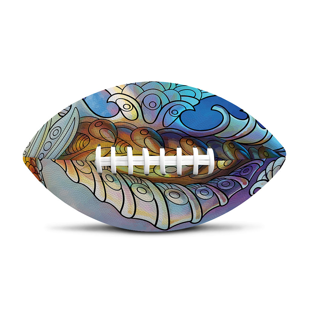 Colorful Seahorse Print Rugby Ball