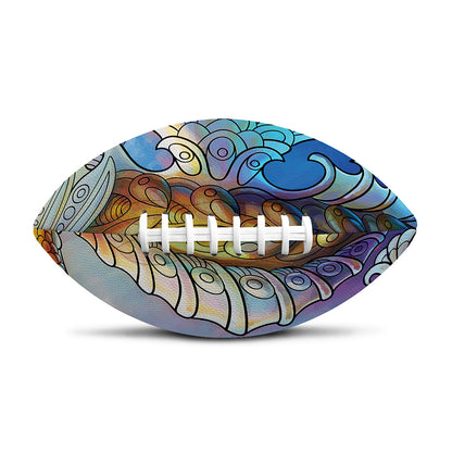 Colorful Seahorse Print Rugby Ball