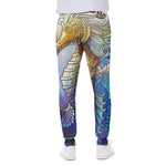 Colorful Seahorse Print Scuba Joggers