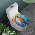 Colorful Seahorse Print Toilet Lid Cover