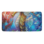 Colorful Seahorse Print Towel