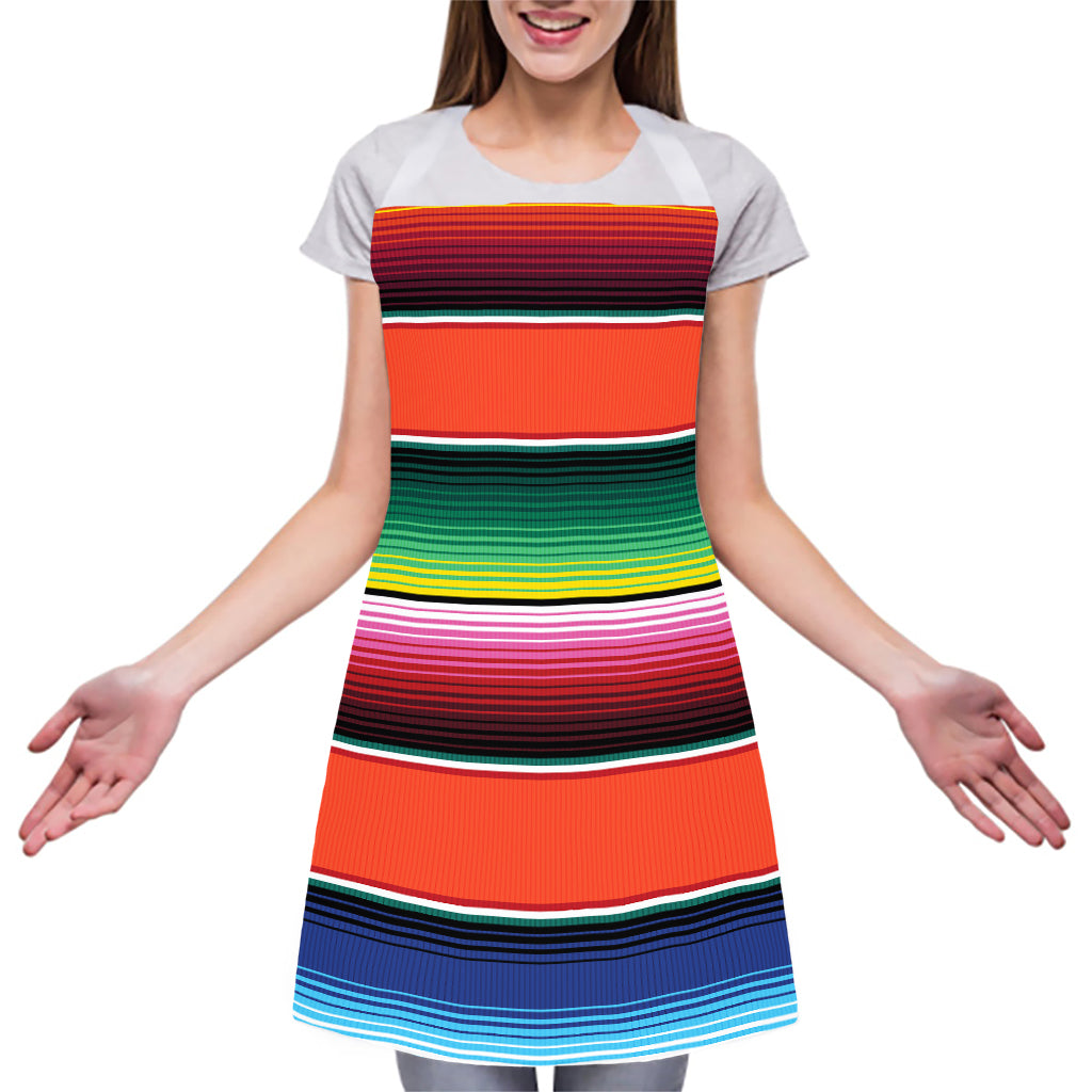 Colorful Serape Blanket Pattern Print Adjustable Apron