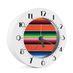 Colorful Serape Blanket Pattern Print Alarm Clock