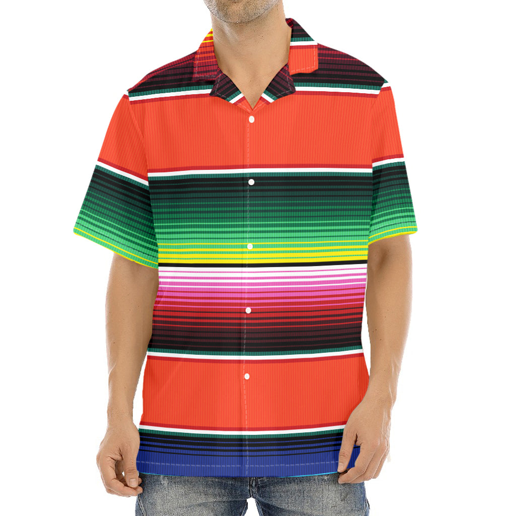 Colorful Serape Blanket Pattern Print Aloha Shirt