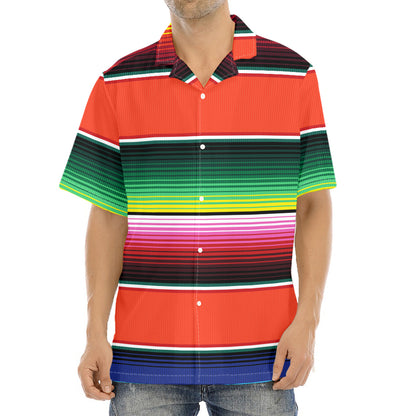 Colorful Serape Blanket Pattern Print Aloha Shirt