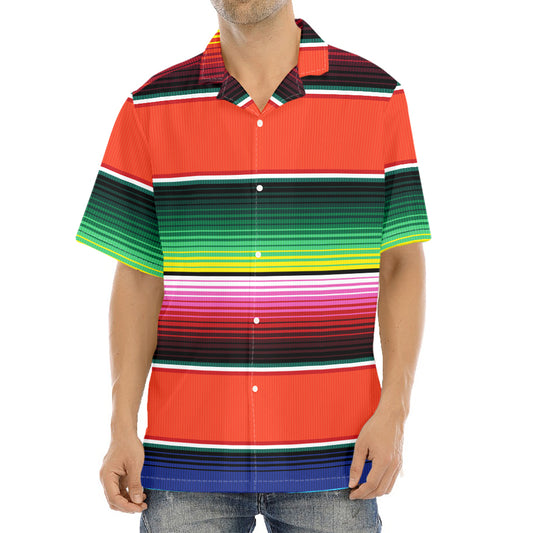 Colorful Serape Blanket Pattern Print Aloha Shirt