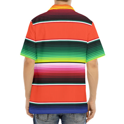 Colorful Serape Blanket Pattern Print Aloha Shirt
