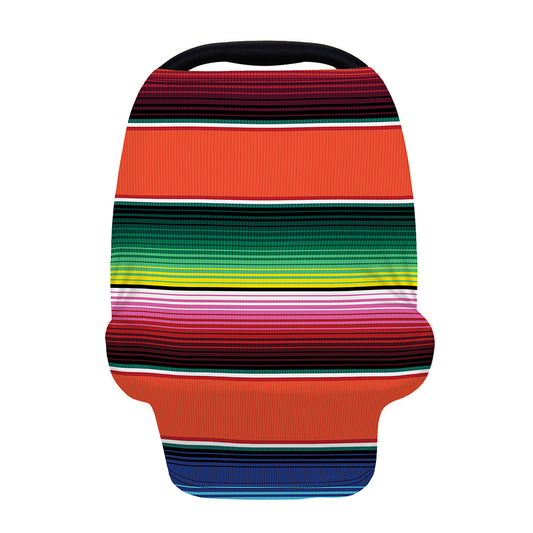 Colorful Serape Blanket Pattern Print Baby Seat Cover