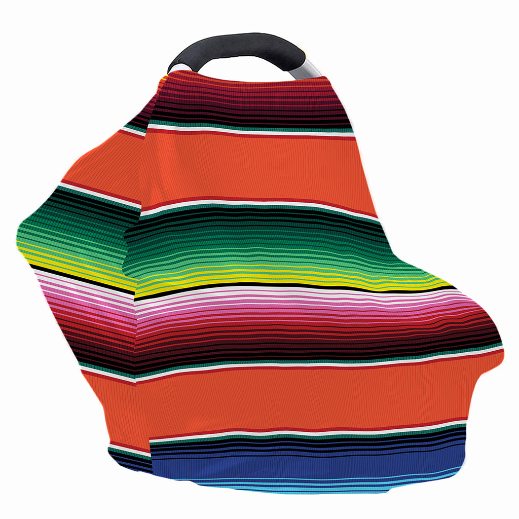 Colorful Serape Blanket Pattern Print Baby Seat Cover