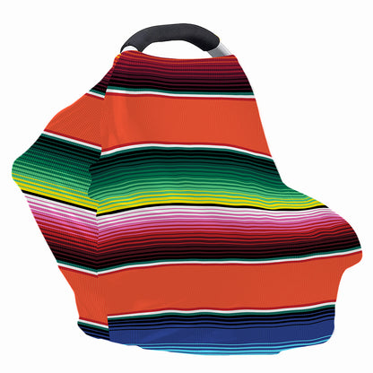 Colorful Serape Blanket Pattern Print Baby Seat Cover
