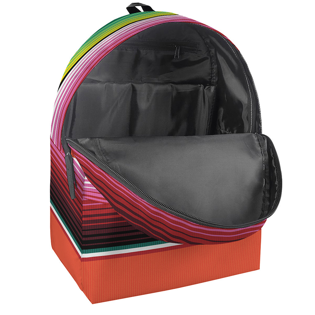 Colorful Serape Blanket Pattern Print Backpack