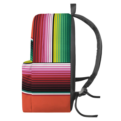 Colorful Serape Blanket Pattern Print Backpack