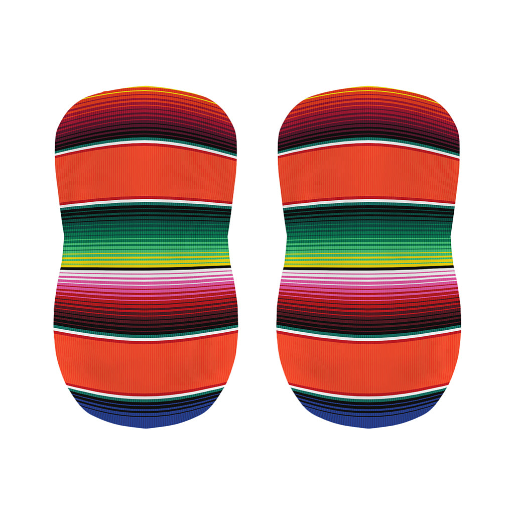 Colorful Serape Blanket Pattern Print Bar Stool Covers