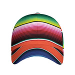 Colorful Serape Blanket Pattern Print Baseball Cap