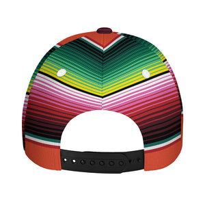 Colorful Serape Blanket Pattern Print Baseball Cap