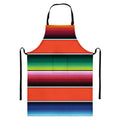 Colorful Serape Blanket Pattern Print Bib Apron With Pocket