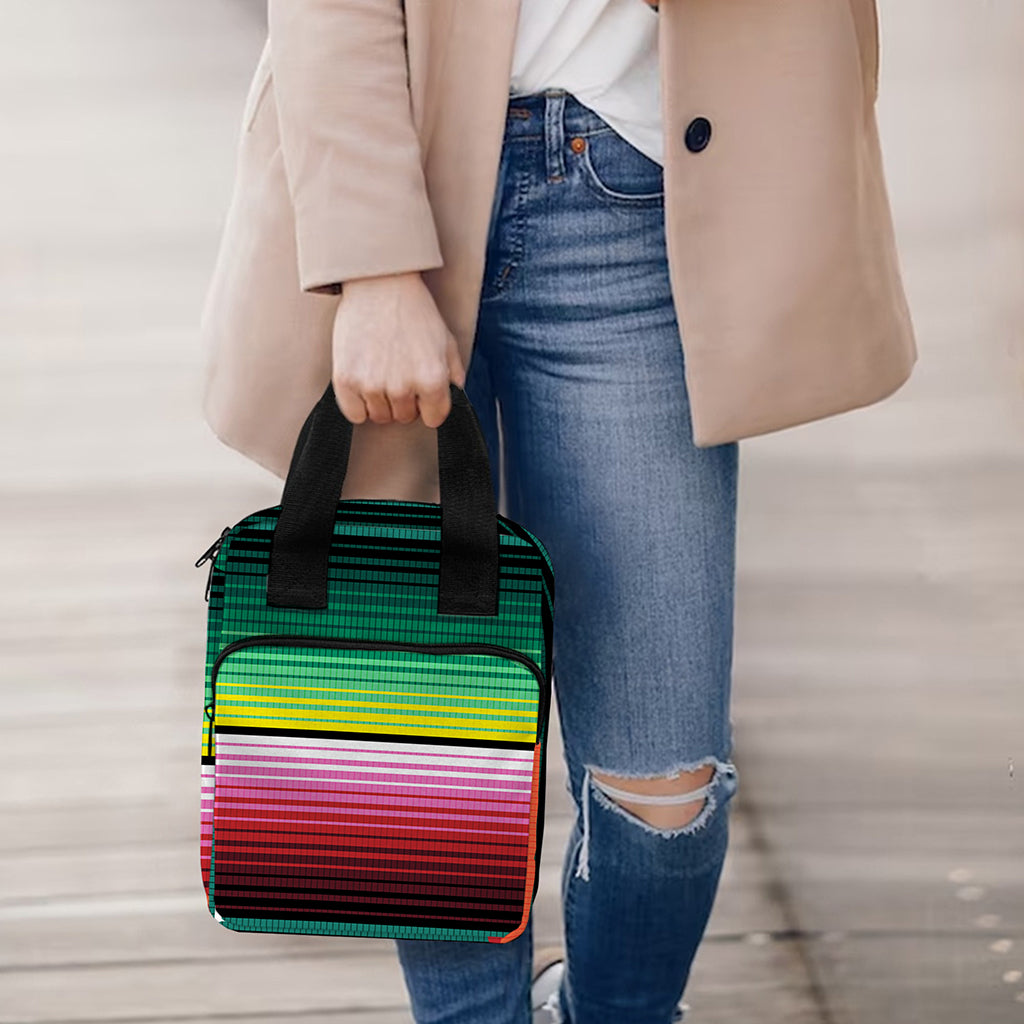 Colorful Serape Blanket Pattern Print Bible Tote Bag