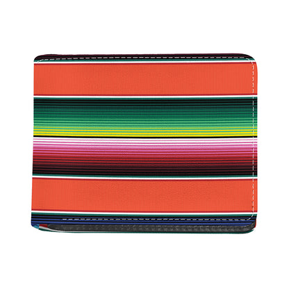 Colorful Serape Blanket Pattern Print Bifold Wallet