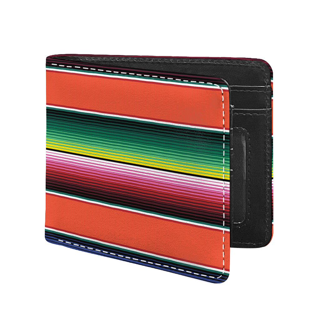Colorful Serape Blanket Pattern Print Bifold Wallet