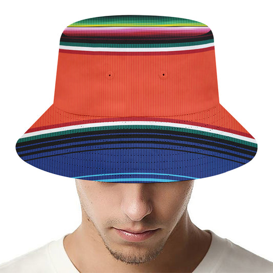 Colorful Serape Blanket Pattern Print Bucket Hat
