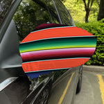 Colorful Serape Blanket Pattern Print Car Side Mirror Covers