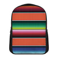 Colorful Serape Blanket Pattern Print Casual Backpack