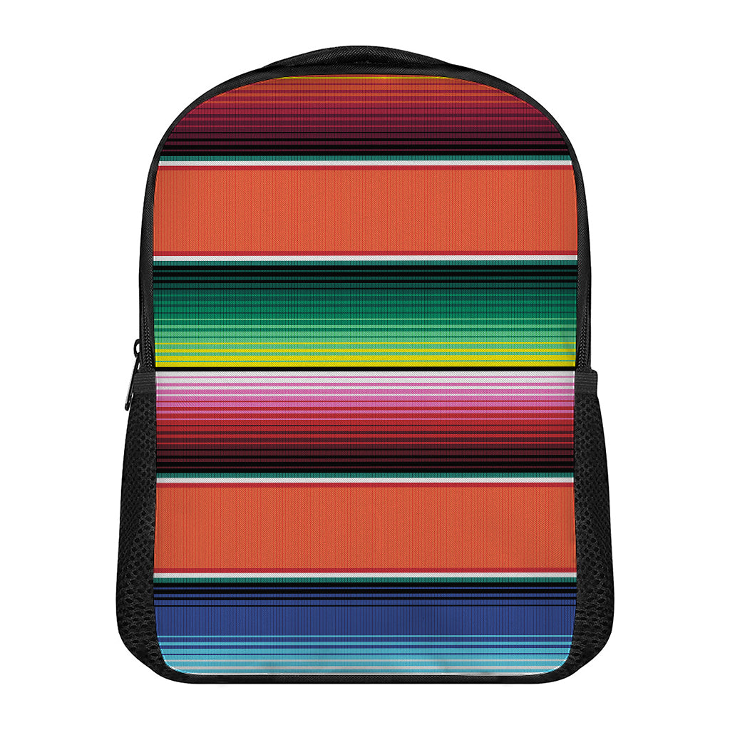 Colorful Serape Blanket Pattern Print Casual Backpack