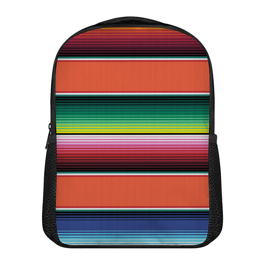 Colorful Serape Blanket Pattern Print Casual Backpack