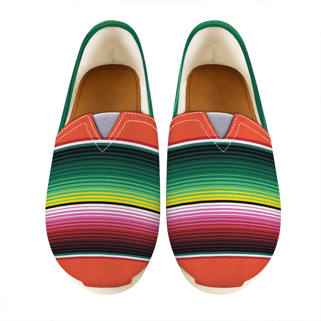 Colorful Serape Blanket Pattern Print Casual Shoes