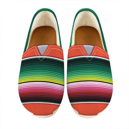 Colorful Serape Blanket Pattern Print Casual Shoes