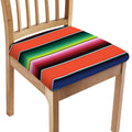 Colorful Serape Blanket Pattern Print Chair Cushion Cover