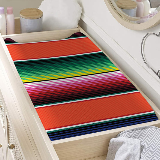 Colorful Serape Blanket Pattern Print Changing Pad Cover