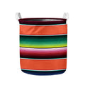 Colorful Serape Blanket Pattern Print Collapsible Laundry Basket