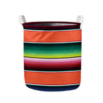 Colorful Serape Blanket Pattern Print Collapsible Laundry Basket