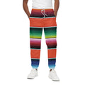 Colorful Serape Blanket Pattern Print Cotton Sweatpants