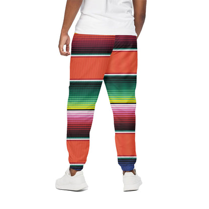 Colorful Serape Blanket Pattern Print Cotton Pants
