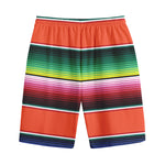 Colorful Serape Blanket Pattern Print Cotton Shorts