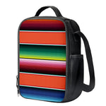 Colorful Serape Blanket Pattern Print Crossbody Lunch Bag